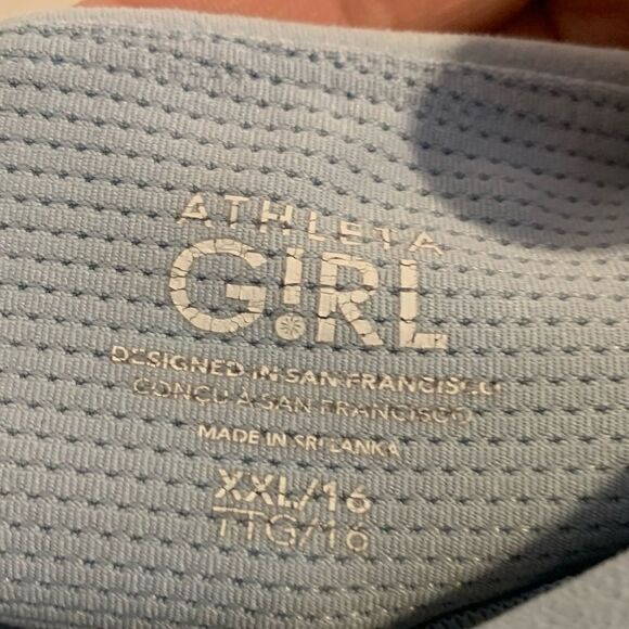 Athleta Girl XXL 16 baby blue sports bra - Picture 3 of 3
